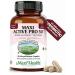 Maxi Health Probiotic Plus Ultimate Prebiotic Advanced Live Probiotics Formula - 50 Billion Live Active Probiotic - 15 Strains - Ultra Protection - Active Pro-50-30 Count 30 Count (Pack of 1)
