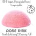 Hippie Girl Konjac Organic Facial Sponge - Gentle Exfoliating Face Scrubbie for Oil Control - Rose Pink - Buy Online on GoSupps.com