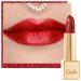 Oulac Metallic Shine Red Lipstick for Christmas  High Impact Lipcolor with Moisturizing Creamy Formula  Vegan & Cruelty-Free  Full-Coverage Lip Color 4.3 g/0.15 oz (Cherry Bomb(12)) Cherry Bomb(12) Metallic Cherry Red