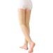 TOFLY Medical Thigh High Compression Stockings for Men & Women - Opaque Support Socks 20-30mmHg | Footless Silicone Band - Varicose Veins Edema DVT | 5XL Beige - Buy Online on GoSupps.com
