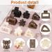 Heyu-Lotus 9 PCs Small Hair Claw Clips Set for Women - Matte Nonslip Square Flower Triangular Mini Clips for Thick, Fine, Medium, and Thin Hair - 2 Inch - Mixed Colors - Buy Online on GoSupps.com