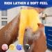 AmazerBath African Exfoliating Net Sponge 4-Piece Set - Gentle Body Scrubber with Rich Lather | 4 Colors (Pink, Yellow, Dark Blue, Black) - Buy Online on GoSupps.com