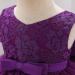 FYMNSI Baby Girl Baptism Dress Lace Floral Embroidery Formal Party Gown 9-12 Months Dark Purple - Buy Online on GoSupps.com