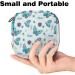 Blue Butterflies Menstrual Cup Storage Bag | Women s Travel Makeup Organizer | High Capacity Bandage Tote - Buy Online on GoSupps.com