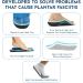 NASA Grade Plantar Fasciitis Insoles - High Arch Support for Men and Women - Relief from Flat Foot Pain - Orthotic Inserts for Work and Standing - Blue - Size M - Buy Online on GoSupps.com
