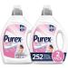 Purex Liquid Baby Laundry Detergent Baby Soft Scent 2X Concentrated 2 Pack 252 Total Loads 1 Count (Pack of 2)