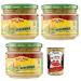 Italian Gourmet E.R. Old el Paso Salsa Guacamole Sauces with Avocado Base for Appetizers with Exotic Aromas 320g Glass + Italian Gourmet Polpa di Pomodoro Box 400g