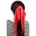 Pack of 2 Red Satin Knotted Bow Hair Scrunchies for Women and Girls - Buy Online on GoSupps.com