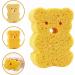 Yabauuop Toddler Bath Sponge | Soft Baby Shower Body Scrubber - Cute Dead Skin Remover Body Scrubber Bath Rub Shower Brush for Children Kids Baby Toddler Orange - Buy Online on GoSupps.com