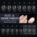 Gelike EC Extra Short Soft Gel Nail Tips Kit - 240 Pieces XXS Coffin Shaped Pre-buff PMMA Resin Clear Ultra-Thin Design - Buy Online on GoSupps.com