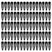 80Pcs Hair Barrettes for Women  Non-Slip Metal Hair Clip Barrettes  Baking Paint Protection Snap Hair Clips for Kids  Teens  Girls(Black)