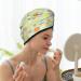 Hair Towel Wrap - Quick Drying Turban with Button | Tree Palms Lemon | Best Hair Drying Towel - Buy Online on GoSupps.com