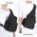 Huntvp Tactical Breast Pocket Military Shoulder Bag | Molle Army Crossbody Sling Pack for Travel Hiking & Camping - Type 5 Black - Buy Online on GoSupps.com