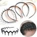 4 Pcs DonLeeving Plastic Tooth Hair Comb Headband - Comfort Wavy Toothed Hard Headbands for Women, Men, Girls - Style 1 - Buy Online on GoSupps.com