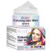 Zoxpm Washable Hair Dye 220g Temporary Hair Dye Hair Wax Color Washable Hair Color Wax for Men and Women Party Festival Cosplay Halloween (White 120g)