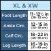 Compression Socks for Men with Wide Calves - Firm 28 mmHg Support for Diabetic & Large Feet | Knee High Plus Size Black X-Large & X-Wide - Buy Online on GoSupps.com