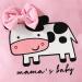 UUAISSO Baby Girls Cow Print Ruffled Long Sleeve Top & Pants Set, 0-3 Months - Pink Infant Clothing Outfit - Buy Online on GoSupps.com
