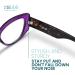 Purple Vogue Oversized Cat Eye Reading Glasses for Women - Stylish Comfort for All Face Shapes - 2.5x High Vision Readers - Buy Online on GoSupps.com