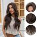 Buy Testar Long Wavy Brown Wig - Realistic Water Wave Hair Replacement for Women | Synthetic Everyday Use - Buy Online on GoSupps.com
