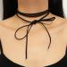 Oralgos Simple Velvet Necklace for Women - Long Rope Knotted Loop Collarbone Chain | Korean Jewelry Gift - Buy Online on GoSupps.com