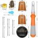 50-Piece Sewing Tools Kit with Thimbles, Needles, Knitting Needles, Seam Ripper, Threader, and Storage Bottle - Buy Online on GoSupps.com