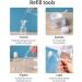 VELOCVIL Empty Travel Bottles Set - 12 TSA Approved Containers for Toiletries | Refillable Skincare, Shampoo & Liquid | Clear with Toiletry Bag for Airport Travel - Buy Online on GoSupps.com