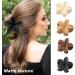 Leikedun 6 PCS Flower Hair Clips for Medium Thick Hair - Non Slip, Strong Hold Hair Claw Clips in 6 Colors - French Hair Accessories for Girls & Women - Buy Online on GoSupps.com