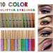 Glitter Liquid Eyeliner in Pink - Waterproof and Long-Lasting | Various Colors Available | Eye Makeup Essential - Buy Online on GoSupps.com