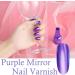 Metal Nail Polish Mirror Nail Varnish Purple Nail Varnish Quick Drying Long Lasting Metal Effect Nail Art Polish Purple Plating Metallic Nail Polish Non-Peelable Mirror Nail Polish No Need Cure - Buy Online on GoSupps.com