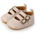 Baby Girls Mary Jane First Walking Shoes | Anti-Slip Princess PU Leather Infant Shoes (0-6 Months) - F Banki - Buy Online on GoSupps.com