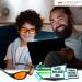 Shop 100% Blue Light Blocking Glasses | Amber Wraparound Dual Lenses for Enhanced Sleep | Perfect for TV Gaming & Computer Use | Junior Defenders for Men & Women - Buy Online on GoSupps.com