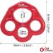 GM CLIMBING 35kN Rigging Plate Bear Paw Anchor Multipliers Rope Friendly Red (One Unit) - Buy Online on GoSupps.com