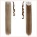 Tess Ponytail Extension Balayage 60cm - Light Brown with Ash Blonde Smooth Braid 90g Long Hair Extension - Buy Online on GoSupps.com