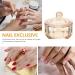 Ipetboom Glass Nail Art Dappen Dish Nail Liquid Powder Bowl Monomer Holder with Lid for Manicure Nail Art Tools - Buy Online on GoSupps.com