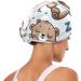 Sleeping Cute Happy Bear Hair Towel Set - Super Absorbent Quick Dry Hair Turbans for Women & Girls | 2 Pack - Buy Online on GoSupps.com