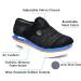 Women's Diabetic Shoes - Adjustable Closure, Extra Wide Air Cushion Sneakers | 9.5 Wide Black - Ideal for Edema, Plantar Fasciitis, Bunions - Buy Online on GoSupps.com