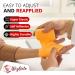 WizGate Vet Wrap 8Pcs Assorted 5cm x 4.5m Non-Woven Cohesive Bandages - Self-Adhesive, Breathable & Stretchable Rolls for Pets & Humans - Ideal for Sprains, Swelling & More - Buy Online on GoSupps.com