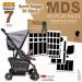 MDS Fire Reflective Stroller Safety Sticker for Hauck Buggy Sport | Truck Grade Reflectors for Enhanced Visibility in Dark & Bad Weather | Buy Now! - Buy Online on GoSupps.com