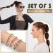 16-Piece Ponytail Hair Cuff Set for Women & Girls - Decorative French Hair Holders and Accessories - Buy Online on GoSupps.com