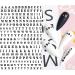 JMEOWIO Letters Nail Art Stickers Decals - 8 Sheets Self Adhesive English Alphabet Design for DIY Nail Decoration | Women Girls - Buy Online on GoSupps.com