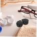 Homsfou 14th Double Glasses Case & Mini Contact Lens Container - Cleaning Kit with Mirror - Perfect Travel Solution for Eye Lenses - Buy Online on GoSupps.com