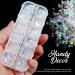Teenitor 12 Boxes Holographic Nail Sequins - Ultra-Thin Colorful Glitter Sticker for Nail Art, Cosmetic and Festival Glitter Decoration - Buy Online on GoSupps.com