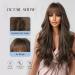 Long Chocolate Brown Wavy Wig for Women | Heat Resistant Synthetic Fluffy Hair - Buy Online on GoSupps.com