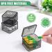 30-Day Monthly Pill Organizer Box - Squeeze to Open, Large Compartments, Portable Travel Case - Black - Buy Online on GoSupps.com