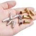 100pcs Tibetan Style Metal Beads Caps | Flower Cone End Caps for Jewelry Making | DIY Tassel Crafts | 17.5x8.5mm Gold & Silver - Buy Online on GoSupps.com