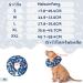 Supet Halskrause Dog: Inflatable Recovery Collar for Dogs & Cats | Adjustable & Comfortable Post-Surgery Cone (Blue Bones M: 23-33cm Neck) - Buy Online on GoSupps.com