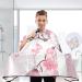 Waterproof Barber Cape - Pink Peach Blossom Cheetah Haircut Bib for Men & Unisex | Professional Hair Cutting Cape - Buy Online on GoSupps.com