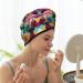 Buy Poodles Coral Velvet Dry Hair Cap with Buttons - Anti Frizz for Curly Long & Thick Hair - International Shipping Available - Buy Online on GoSupps.com