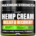 Natural Hemp Oil Extract - Perfect for Joints Elbows Neck Lower Back Fingers Knees - for All Skin Types - Fast-Acting Hemp Cream with Msm Turmeric Aloe Vera - American Quality 4 Oz (Arnica)