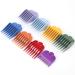 8PCS Hair Guide Comb Set Compatible with Hair Limit Combs Hair Trimmer Guards Attachments Hair Salon Tool Set Random Colors without Rack